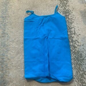 Malibu Sugar Light blue neon tank top